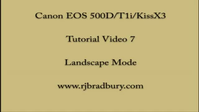 {08} [How To use Canon Camera] Landscape - English