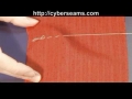 How to Sew a Straight Stitch by Hand Demonstration