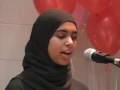 CASMO World Womens Day 2009 - Birthday of Hazrat Fatima SA - Youth speaker sister Mohadisa - English