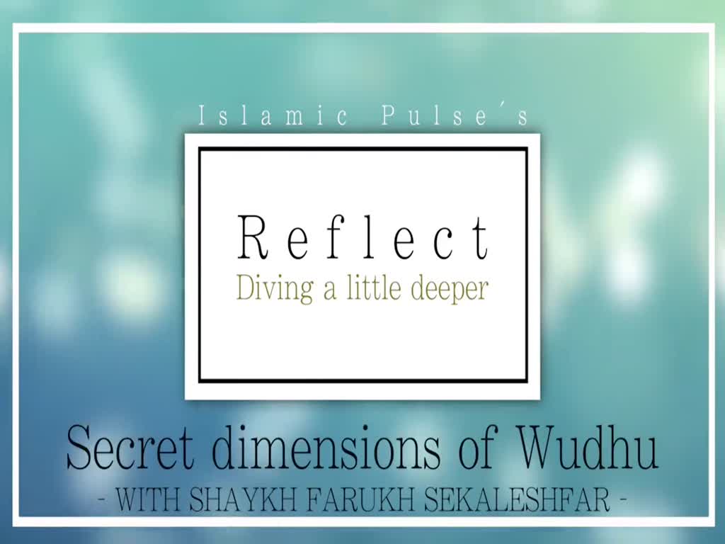 Secret Esoteric Dimensions of Wudhu (Ritual Ablution) | REFLECT | English