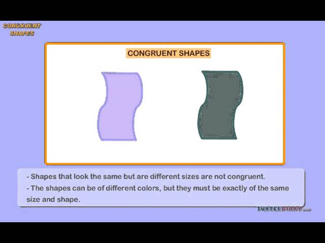 Congruent Shapes Explained | Math for Kids | English